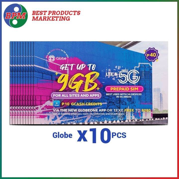 Hot BPM GLOBE SIM CARD (WHOLESALE 10PIECES PER ORDER) | Lazada PH