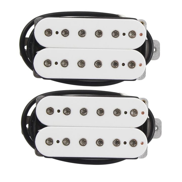 ชุด-fleor-ชุดสะพานคอรถกระบะกีต้าร์ไฟฟ้า-humbucker-pickup-ปิ๊กอัพกีตาร์ชิ้นส่วนกีตาร์เลือกสีดำ-สีขาว