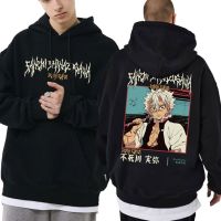 Japanese Anime Demon Slayer Shinazugawa Sanemi Print Hoodie Unisex Fleece Sweatshirt Male Manga Kimetsu No Yaiba Graphic Hoodies Size Xxs-4Xl