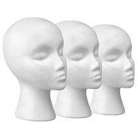 Wig Head - Tall Female Foam Mannequin Wig Stand and Holder for Style, Model and Display Hair, Hats