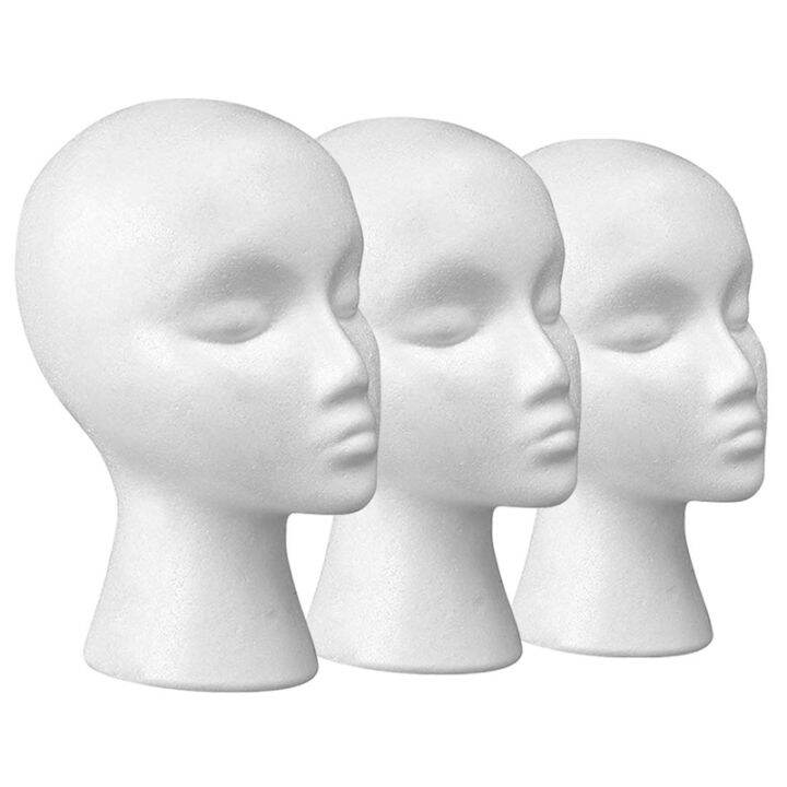 Wig Head Tall Female Foam Mannequin Wig Stand and Holder for Style