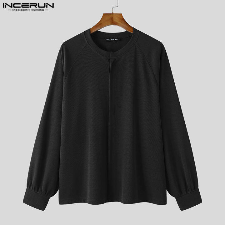 incerun-เสื้อแจ็คเก็ตจัมเปอร์อบอุ่นแขนยาวสำหรับผู้ชายเสื้อคาร์ดิแกนทรงหลวมแบบลำลองมีกระดุม-สไตล์เกาหลี