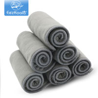 EezKoala 10pcs Quality Baby Nappies Bamboo Charcoal Liner nappy diaper Insert For Baby Cloth Diaper Nappy Washable 4 Layers