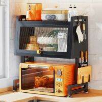 [COD] multi-functional storage countertop microwave oven shelf new multi-layer condiment cabinet dish