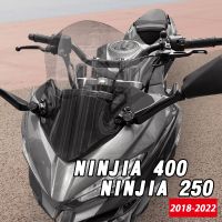 ♀Ayama อุปกรณ์เสริมมอเตอร์ไซค์ NINJA 400กระจกบังลมหน้ากระจกบังลมสำหรับ Kawasaki Ninja 400 250 2018-2023 2020 2022 2021