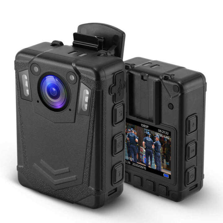 BOBLOV DMT204 Body Camera IP65 Waterproof Body Camera Bulit-in SD Card ...