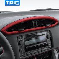 TPIC Alcantara Wrap สำหรับ Subaru BRZ Toyota 86 2013-2020ตัวควบคุมส่วนกลางแผงควมคุมไฟฟ้าปลอกคอกันสุนัขเลียอากาศ Trim อุปกรณ์ตกแต่งรถยนต์สติกเกอร์