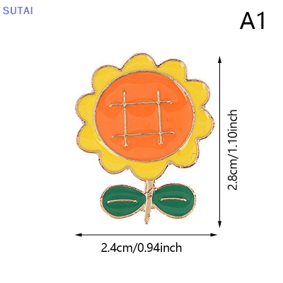 💖【Lowest price】SUTAI เข็มกลัดดอกไม้เข็มกลัดพืชจำลองเข็มกลัดดอกทานตะวันดอกซากุระกล้วยไม้เสื้อยกทรงเครื่องประดับเสื้อผ้าเข็มกลัด