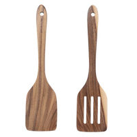 Teak Solid Wood Spatula Special Cooking Spatula for Non-Stick Pan Frying Spatula Slotted Spatula Kitchen Spatula