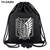 Giant spot to advance survey corps canvas draw string bag mouth backpack beam