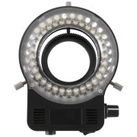 LED Ring Light Illuminator for Stereo Microscope, White Adjustable Ring Light Lamp for Industry Monocular