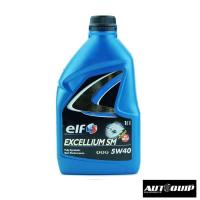 ELF EXCELLIUM SM 5W40 1 L. สำหรับรถยนต์เบนซิน (สินค้าเกรด B) ฉลากไม่สมบูรณ์