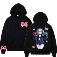 Anime Rebecca Cyberpunk Edgerunners Graphic Hoodie Mens Black Sweatshirt Men Gothic Sportswear Aesthetic Streetwear Size XS-4XL