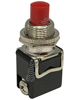 [ 2 ชิ้น ] PBS-13B สวิทช์กดติด-ปล่อยดับ (Pushbutton switch) ∅12mm 4A 250VAC สีแดง (Red)