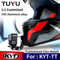 E TUYU For KYT TT Customized Motorcycle Helmet Chin Mount For Gopro Hero11 10 Insta360 One X3 X2 Rs DJI Action Camera Essories