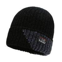 mjyf Gorro unissex de pelo tricotado Grosso Quente เซม บอร์ดา chapéu para inverno