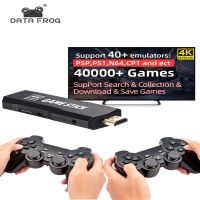 Joypad สำหรับจอสัมผัสข้อมูลกบ GD10แบบไร้สาย4K HD เครื่องเล่นวิดีโอเกม2.4G คอนโซลเกมย้อนยุค128G 40000สำหรับ TV GBA Boy