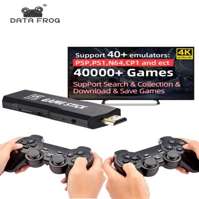 DATA FROG Dendy เกมคอนโซล R วิดีโอเกม Stick 4K HDMI-Compatible Controller ในตัวเกมคลาสสิกสำหรับ PS1 Fcgba
