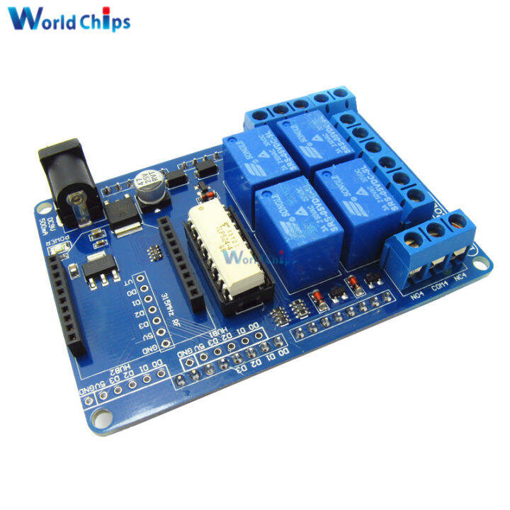 4 Channel 5V Relay Module Extension Board Relay Shield V1.3 Compatible