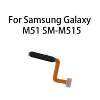 ปุ่มโฮมดั้งเดิมลายนิ้วมือเซนเซอร์สายดิ้นสําหรับ Samsung Galaxy M51 SM-M515