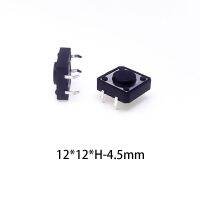 20/50/100 pcs/lot Round Head 12x12x4.5 4P 12V 0.05A Push Button Switch Micro Tact Touch Switch Metal Tactile