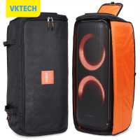 Vktech กระเป๋าใส่ที่เก็บของพับได้กระเป๋าผ้าออกซ์ฟอร์ดเดินทางกันน้ำ,กระเป๋าเก็บของสำหรับพกพาที่จัดระเบียบพร้อมหูหิ้วกระเป๋าซิปสองชั้นสำหรับ JBL PARTYBOX 710