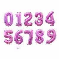 32inch rose gold silver number balloons aluminum foil helium balloon birthday anniversary party new year decoration