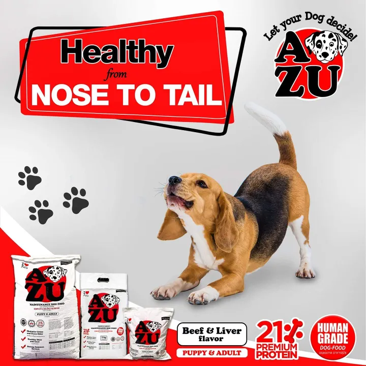 AZU Dog Food for Puppy and Adult with Complete Balanced Nutrition 1kg
