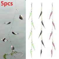 5 Bars Fishing Bait Cluster Lure Soft Bait Fishing Bait 3D Eyes Fork Tail Soft Bait Simulation Bait Fishing Accessory Universal Accessories