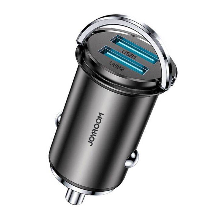 joyroom-c-a48-หัวชาร์จรถ-2-ช่อง-usb-quick-car-charger-2xusb-3-1a