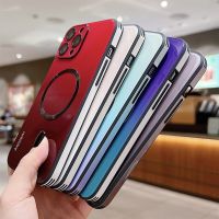 flas Magnetic Case For iPhone 13 12 Pro Max 14 Coque Funda For Magsafe Wireless Charger Magsafing Magnet Back Shockproof Cover