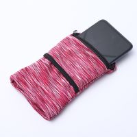 ✉▤ Zipper Running Bag Wrist Wallet Pouch Wrist Bag Basketball Yoga Wristband Sweatband Sports Arm Bag for Key Card Storage Case