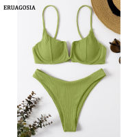 Push Up Bikinis Swimsuit Women 2022 Swimwear Female Bathing Suit Sexy Bikini Set Ribbed zilian Biquini Summer Beach Wear