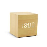 【SALE】 tpcnmw นาฬิกาปลุก LED โต๊ะนาฬิกาไม้การควบคุมด้วยเสียง Digital Wood Despertador Usb/aaa Powered Electronic Desktop Clocks Mijia