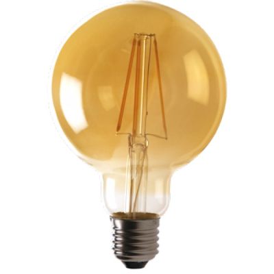 หลอดวินเทจ LED Filament Bulb G95-4W/2200K กระจกสีชาทอง (0835)