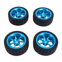 65mm Metal Wheel Rim + High Grip Rubber Tires Tyres for 144001 A959 A959-B 124019 124018 RC Car Parts