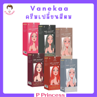 Vanekaa Hair Colorant วานิก้า แฮร์ คัลเลอร์แรนท์ ครีมเปลี่ยนสีผมมีให้เลือก 6 เฉดสี ปริมาณ 100 ml. / 1กล่อง