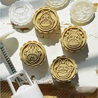 Cute Cat Shape Biscuit Cutters  Plastic Cookie Stamps Plunger Cutter Fondant Molds  Stamps Cookie Stamps DIY Decoration Tools Bread Cake  Cookie Acces