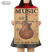 【CW】 TIE LER Music A Poster Classic Paper Bedroom Room Wall Sticker