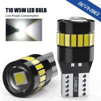 Bevinsee 2x W5W T10 LED Canbus Lights For Car Parking Position Lights Interior Map Dome Lights Super Bright 6500K Plug And Play Bulbs  LEDs HIDs