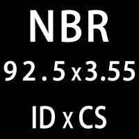 แหวนโอริง Id90หนา/92.5/95/97.5/100มม. โอริงโอเครื่องซักผ้าไนไตรล์ปะเก็น10ชิ้น/ล็อตซีล3.55มม. แหวนน้ำมันปิดผนึก (Id92.5Mm)