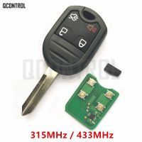 【⊕Good quality⊕】 haokao5 Kunci Remote Mobil Qcontrol เหมาะสำหรับ Ford Edge Escape การสำรวจการสำรวจของนักสำรวจเฟล็กซ์ฟิวชั่นมัสแตงทอรัส4ปุ่มสำหรับ Mazda Tribute