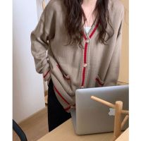 chuuchop_พร้อมส่ง(C7284)  MARTAIN cardigan เสื้อคาดิแกนแขนยาวผ้าไหมพรม มี4สี