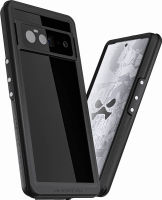 Ghostek NAUTICAL slim Google Pixel 6 Case Waterproof with Screen Protector and Camera Lens Cover Built-In Tough Heavy Duty Shockproof Protection Phone Cover Designed for 2021 Pixel 6 (6.4inch) (Black) Pixel 6 Black