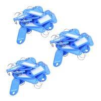 60 Pcs Key ID Label Tags Split Ring Keyring Keychain Blue