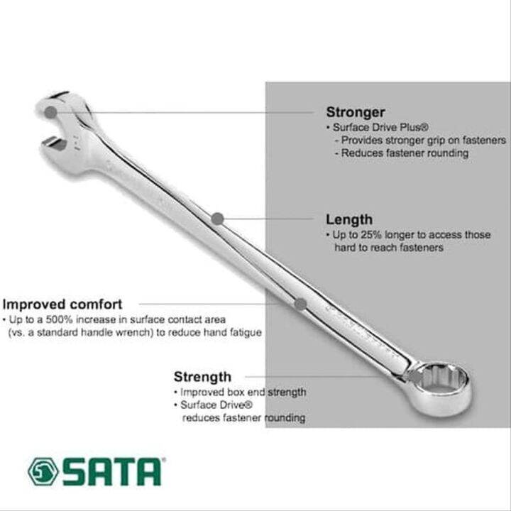 Sata 40281 XL-X-Beam Combination Wrench 08mm ID31709 | Lazada