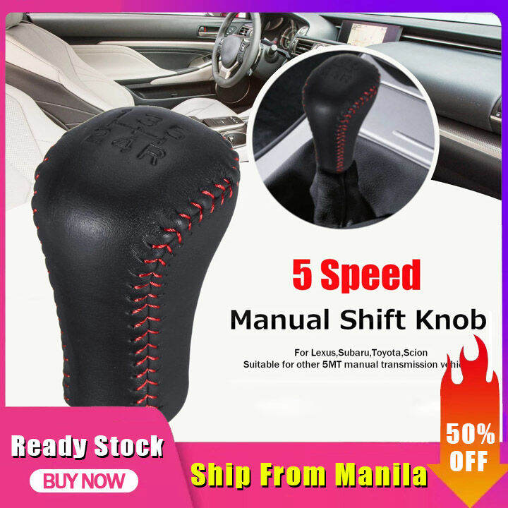 Universal Shift Knob Leather Car Gear Shift Lever Knob Stick For Toyota