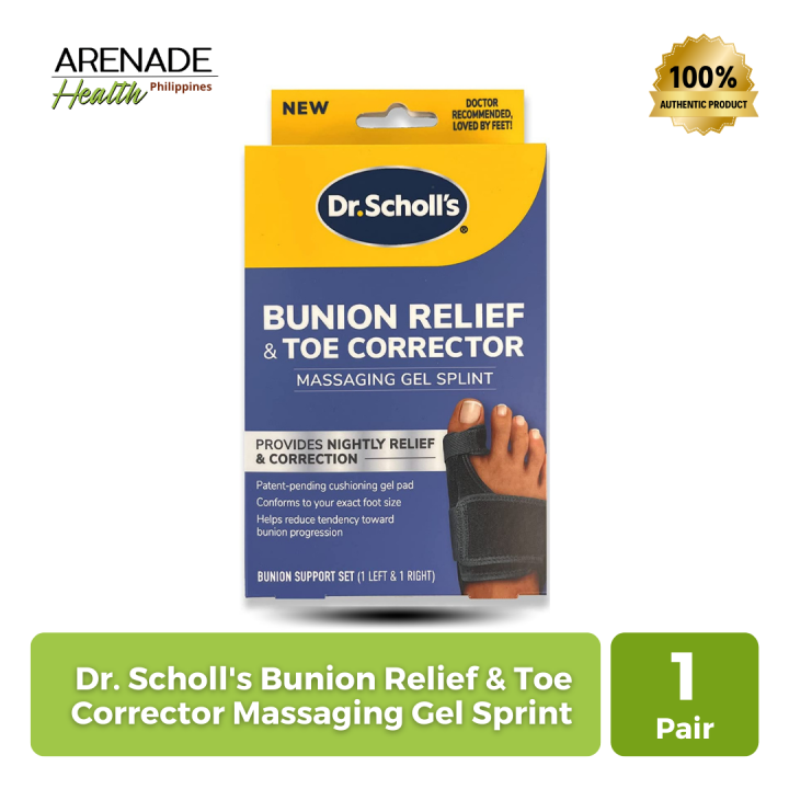 Dr. Scholl's Bunion Relief & Toe Corrector Massaging Gel Sprint Bunion
