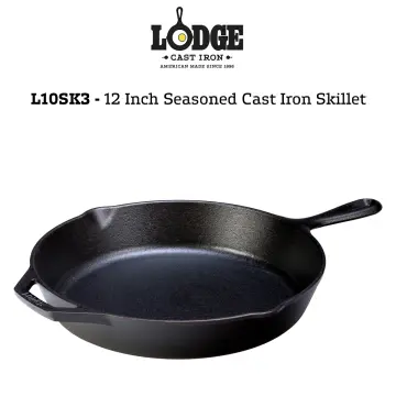 Lodge L8DSK3 10 1/4 Pre-Seasoned Cast Iron Deep Skillet