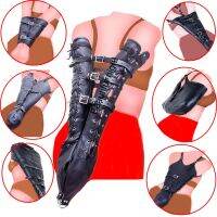 【CW】 Arm Binder SleevesBehind Back Bondage ArmbinderBDSM Leather Handcuffs Straight JacketSex Couples